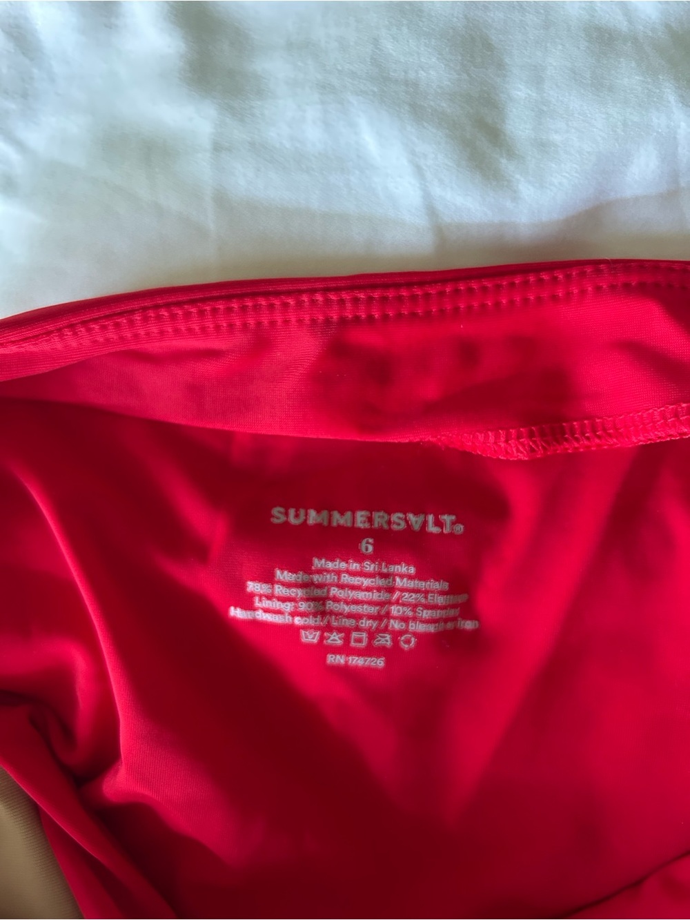 Summersalt Backflip Colorblock Pink and Red One-Piece Swimsuit - Picture 4 of 4